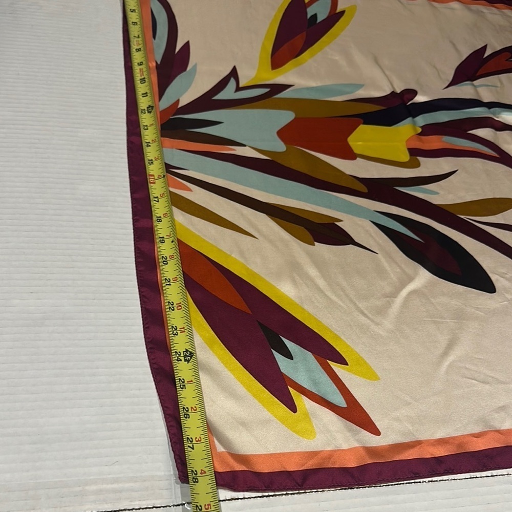 Missoni for Target 100% silk Colorful Abstract Scarf w multiple colors - Picture 2 of 7
